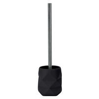 WC-BÜRSTENGARNITUR - Schwarz/Alufarben, KONVENTIONELL, Kunststoff (10,6/39cm) - Kleine Wolke