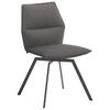 STUHL Hellgrau, Anthrazit  - Anthrazit/Hellgrau, Design, Textil/Metall (49/86/60cm) - Venjakob