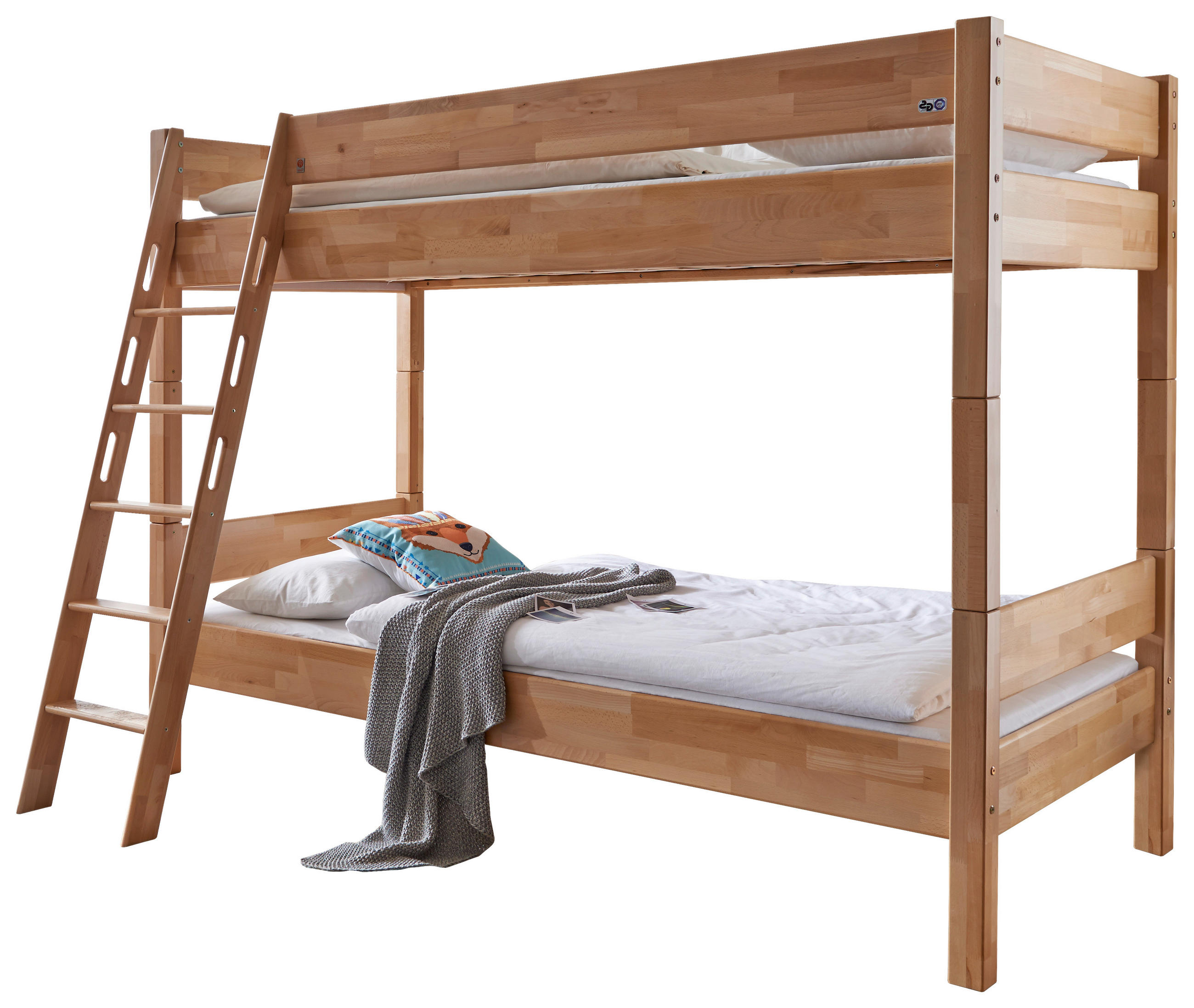 ETAGENBETT 90/200 cm Buchefarben  - Buchefarben, KONVENTIONELL, Holz (90/200cm) - Carryhome