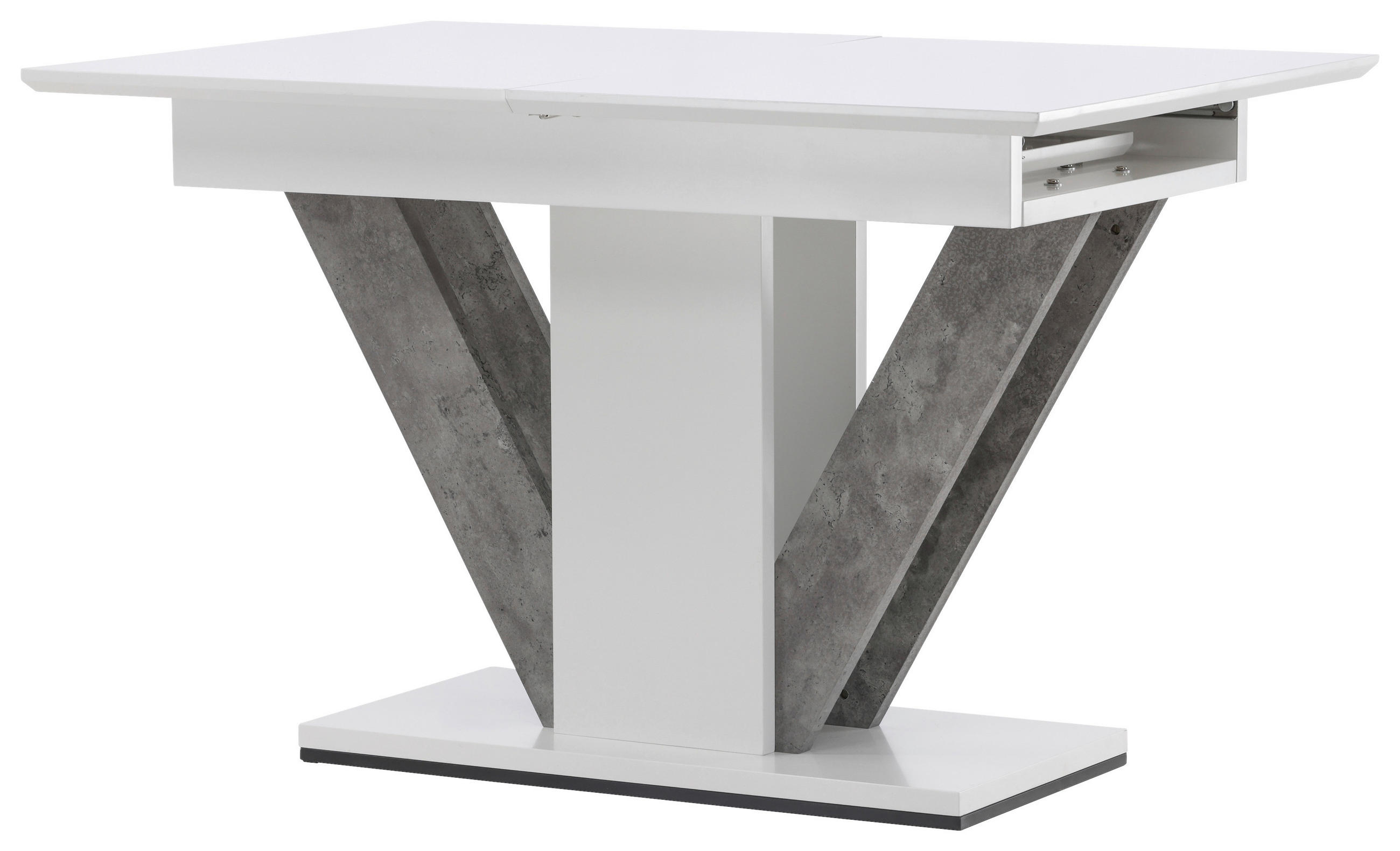 MATBORD i trämaterial 120/80/76 cm   - vit/grå, Design, trämaterial/trä (120/80/76cm) - Livetastic