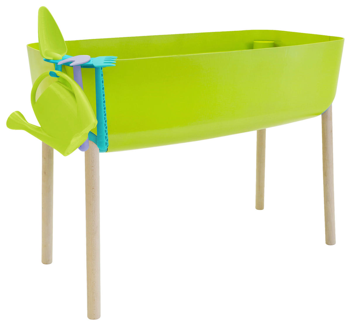 HOCHBEET - Grün, Konventionell, Kunststoff (38/56/76cm)