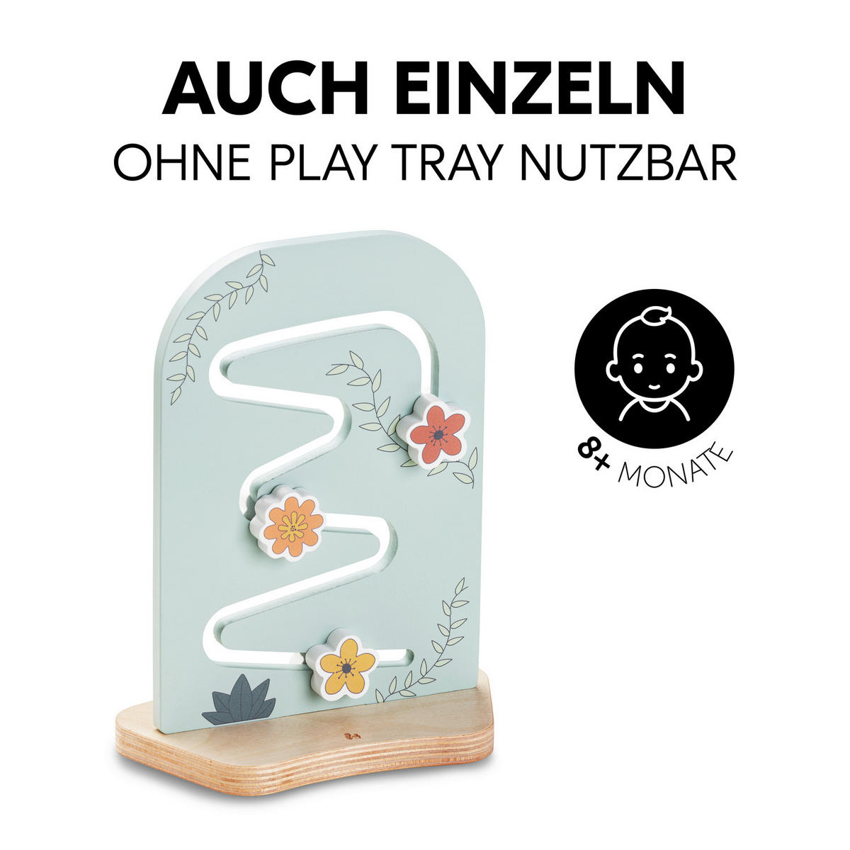 MOTORIKSPIEL - Buchefarben/Mintgrün, Basics, Holz (20/25/11cm) - Hauck