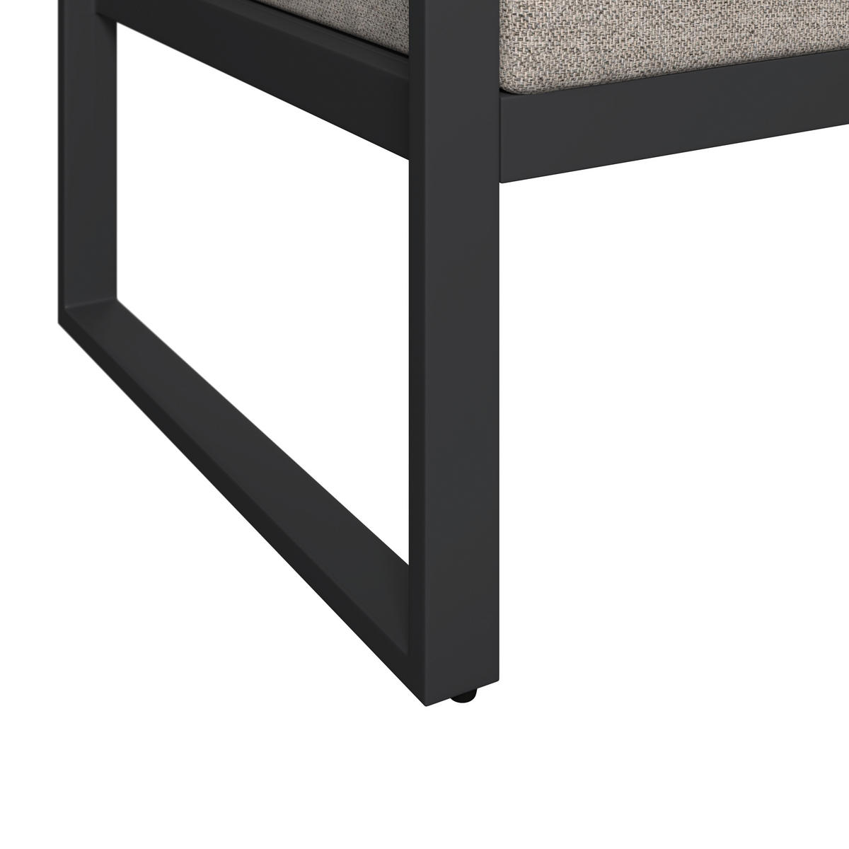 LOUNGEGARNITUR 3-teilig   142.5/70/67 cm Aluminium, Eisen  - Dunkelgrau/Grau, MODERN, Kunststoff/Textil (142.5/70/67cm) - Ambia Garden