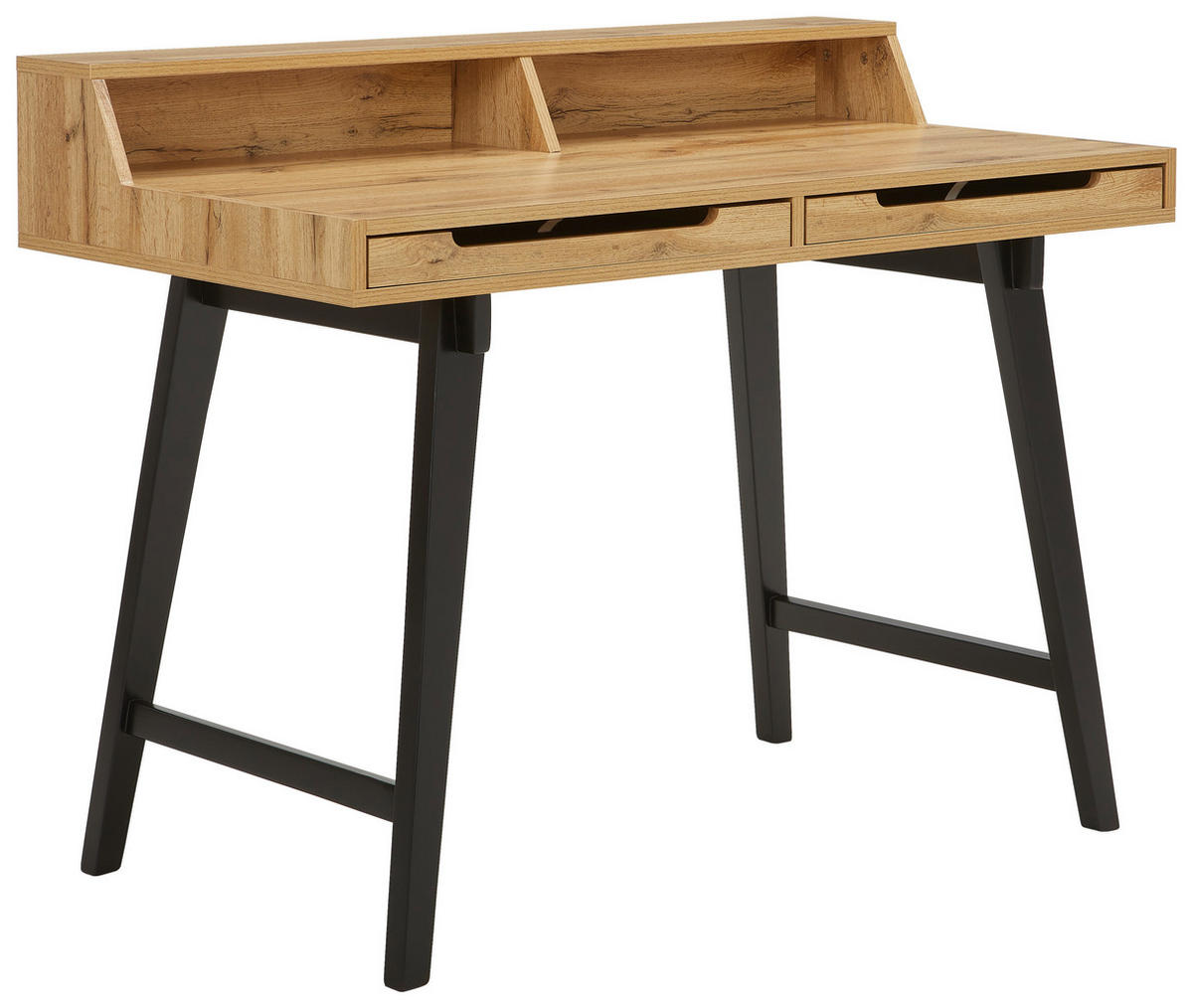 SCHREIBTISCH 110/58/85 cm  in Wildeiche  - Wildeiche/Schwarz, Basics, Holz/Holzwerkstoff (110/58/85cm) - Boxxx