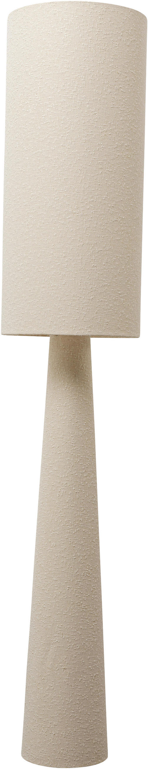 STEHLEUCHTE  35/190/35 cm   - Messingfarben/Creme, Design, Textil/Metall (35/190/35cm) - Kare-Design