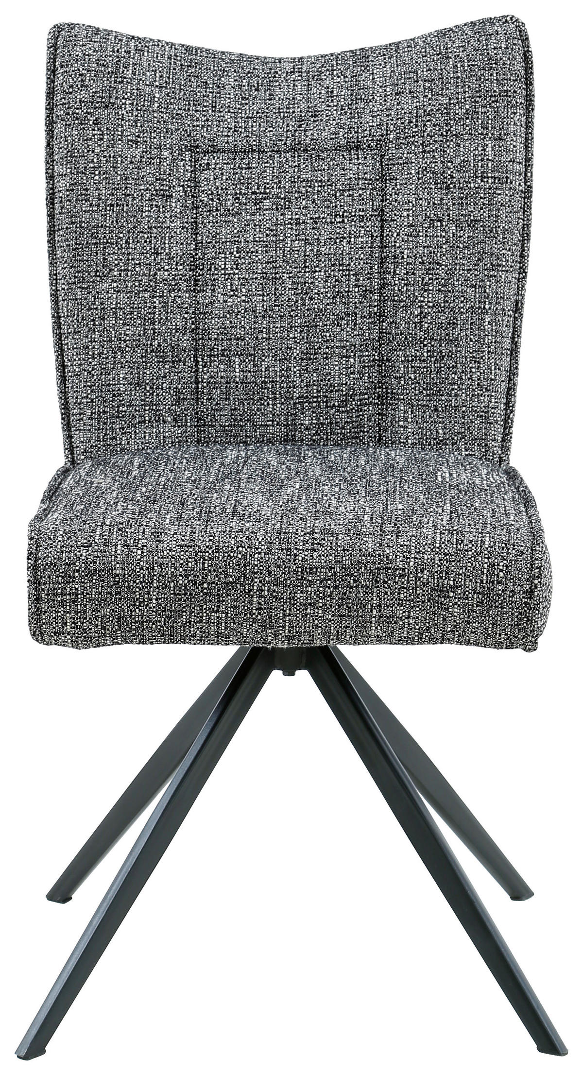 STOL järn vävt tyg  - mörkgrå/svart, Design, metall/textil (49/89/66cm) - Carryhome