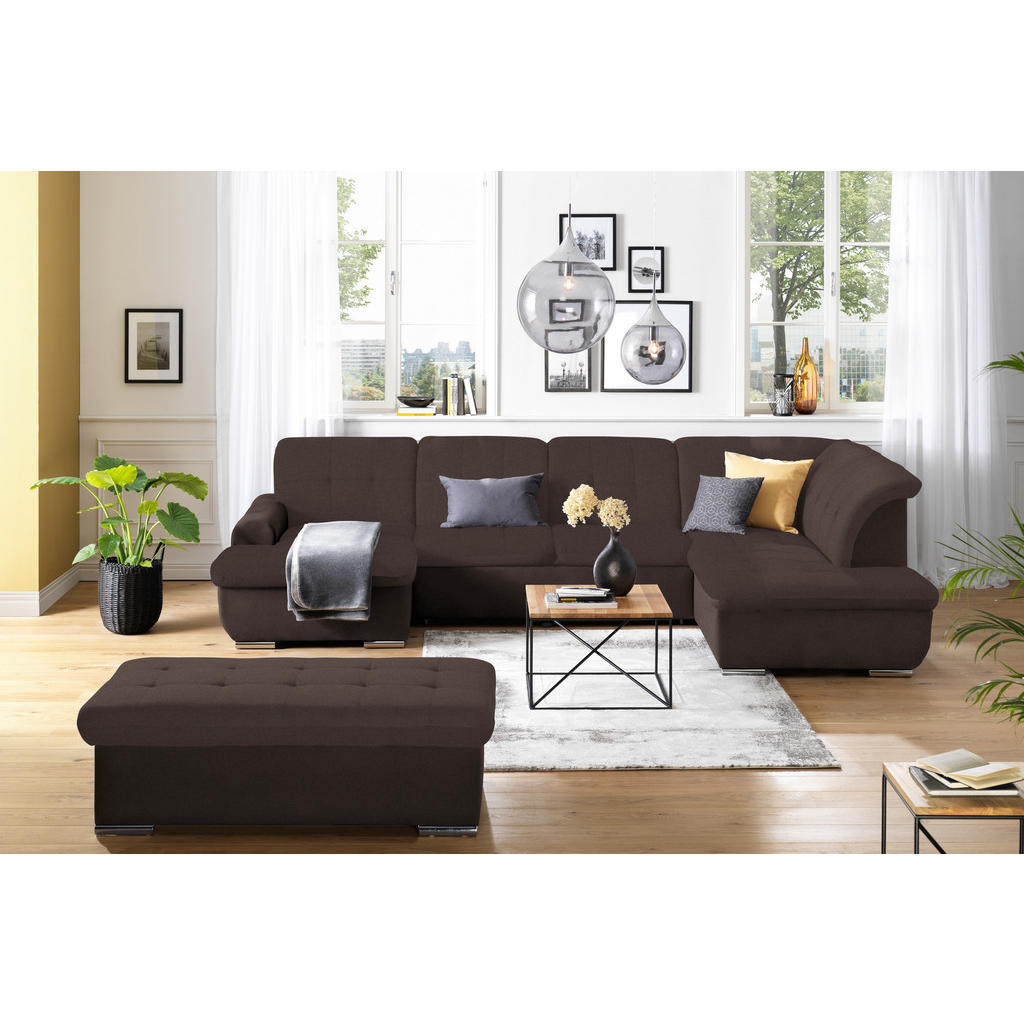 Thumbnail - Cantus Hocker, Dunkelbraun, Textil, rechteckig, 137x43x74 cm, Stoffauswahl, Stauraum, Wohnzimmer, Hocker, Sitzhocker