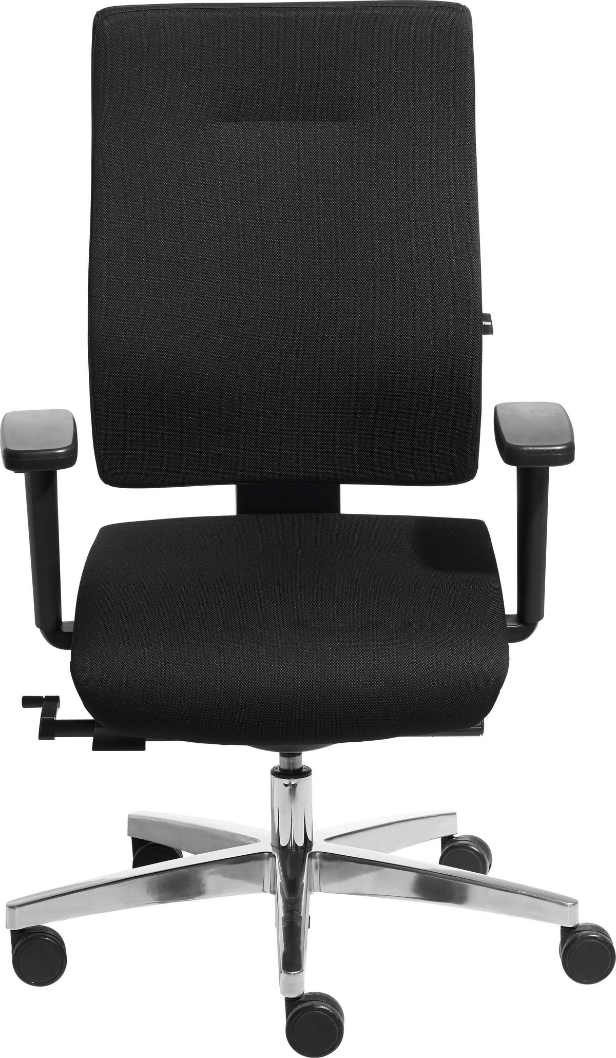 DREHSTUHL Webstoff Schwarz, Alufarben  - Schwarz/Alufarben, Design, Kunststoff/Textil (50/106-122/46-51cm) - Topstar