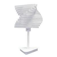 TISCHLEUCHTE 25/40 cm   - Weiß, Design, Metall (25/40cm)