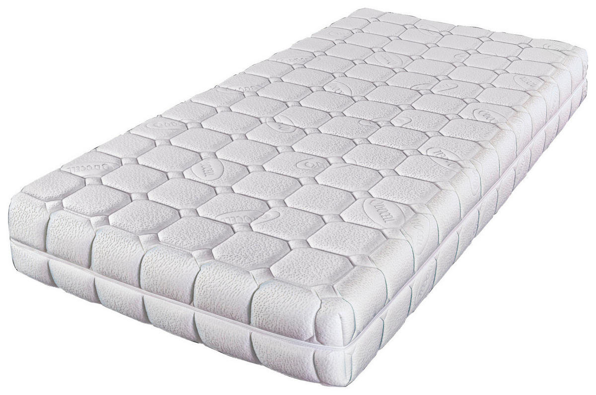 MATRACE ZE STUDENÉ PĚNY, 90/200 cm - bílá, Basics, textil (90/200cm) - Novel