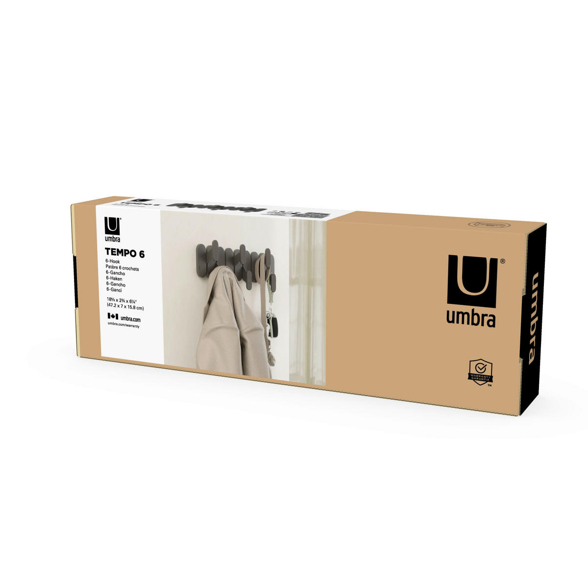 KUKA  crna  metal, plastika, tekstil  - crna, Osnovno, metal/tekstil (16/47/6cm) - Umbra