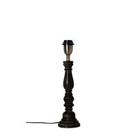 LAMPFOT   - svart, Klassisk, metall/trä (40cm) - Cottex