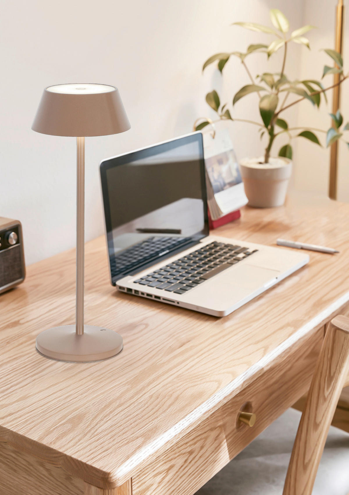 NAMIZNA SVETILKA ZA POLNJENJE        11/30 cm       - rjavosiva/črna, Design, kovina/umetna masa (11/30cm) - Dieter Knoll