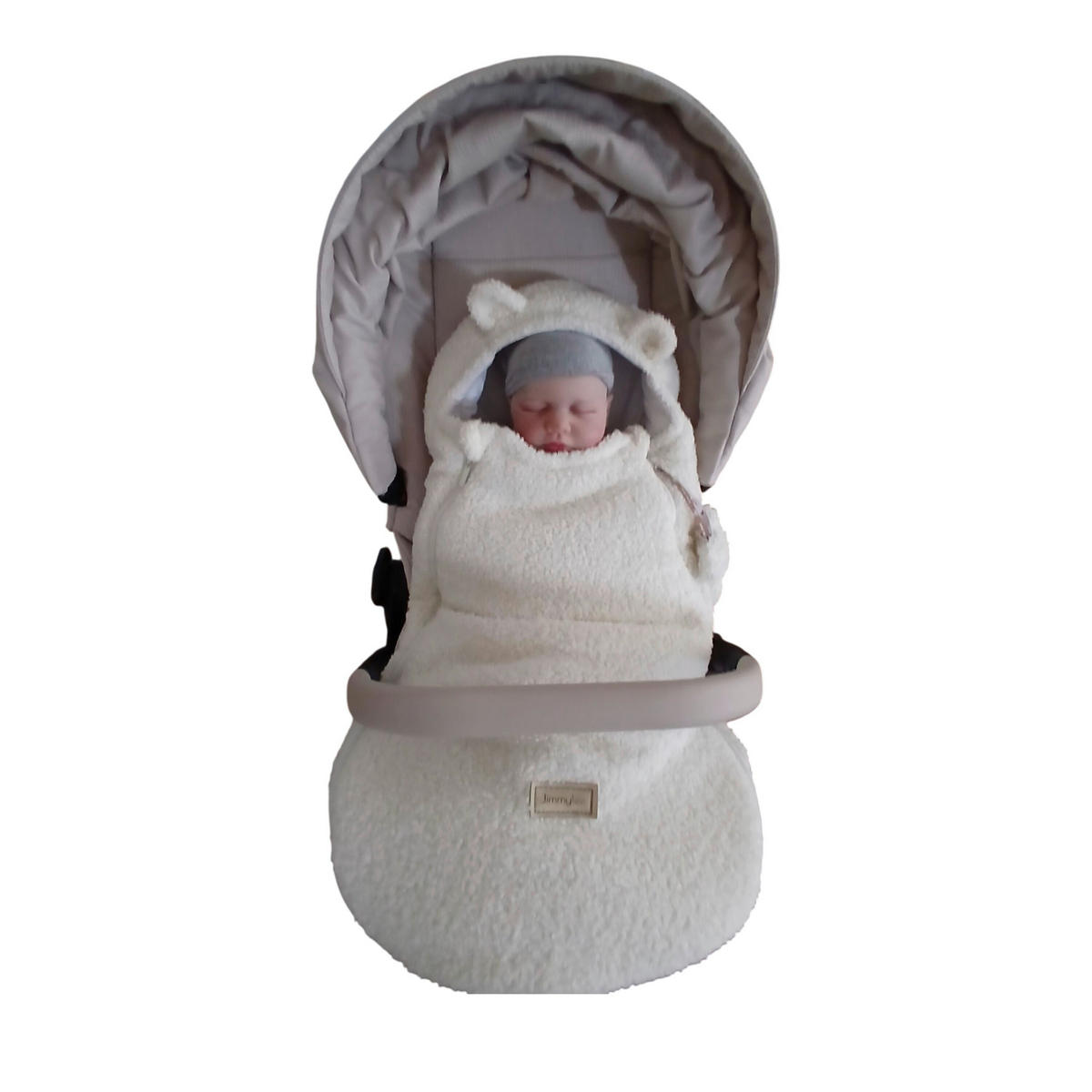 EINSCHLAGDECKE      - Creme, Trend, Textil (75/40/6cm) - Jimmylee