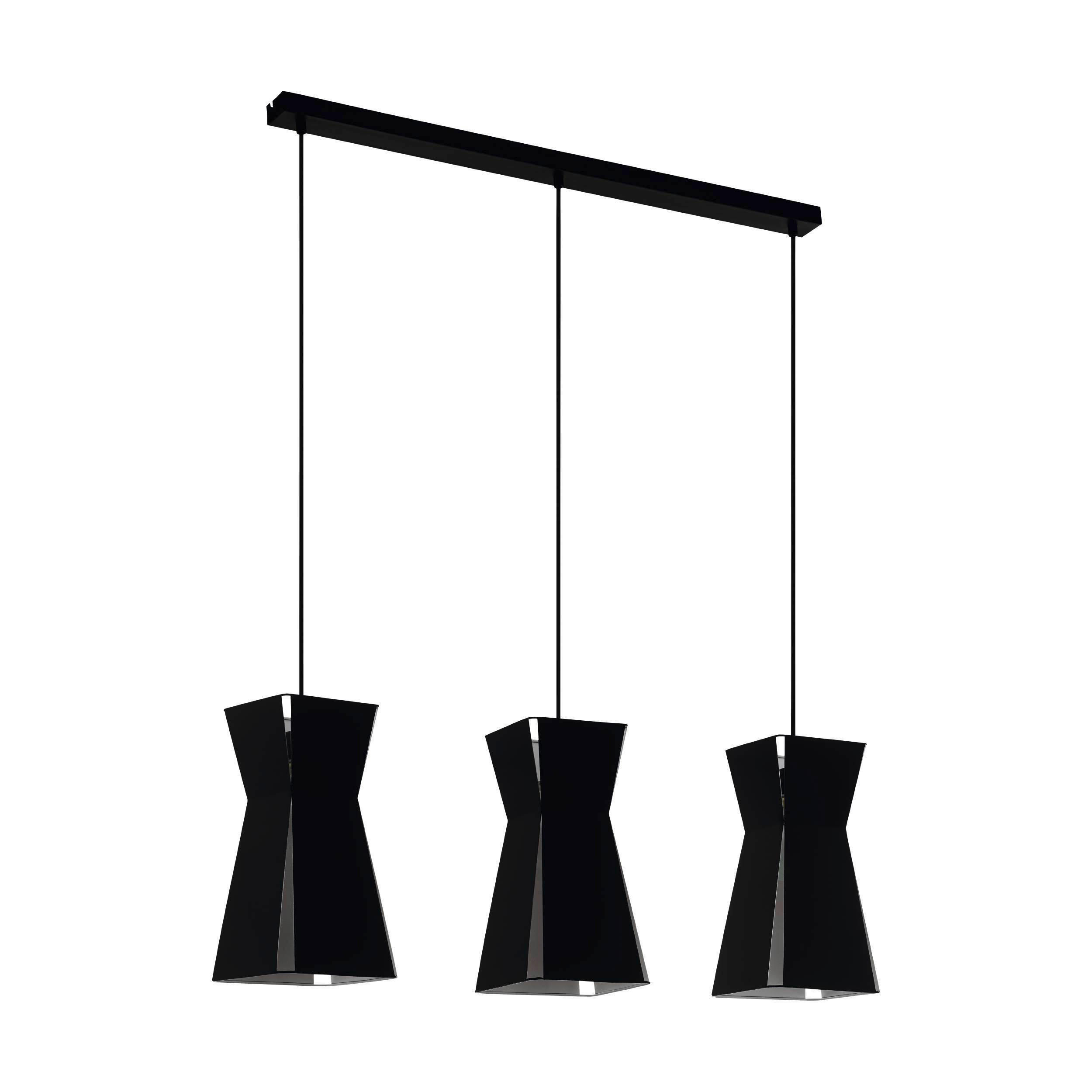HÄNGELEUCHTE 84/18/110 cm    - Weiss/Schwarz, Design, Metall (84/18/110cm) - Eglo