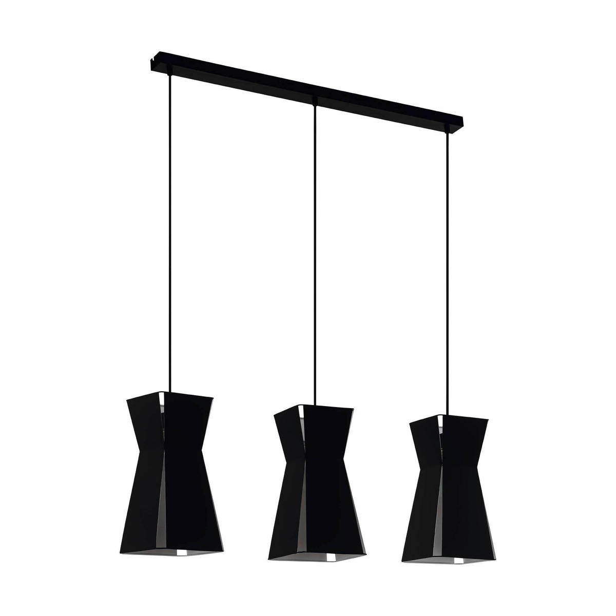 HÄNGELEUCHTE 84/18/110 cm    - Weiss/Schwarz, Design, Metall (84/18/110cm) - Eglo