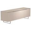 LOWBOARD Alufarben, Sandfarben  160/51/45 cm  - Sandfarben/Alufarben, Design, Glas/Holzwerkstoff (160/51/45cm) - Moderano