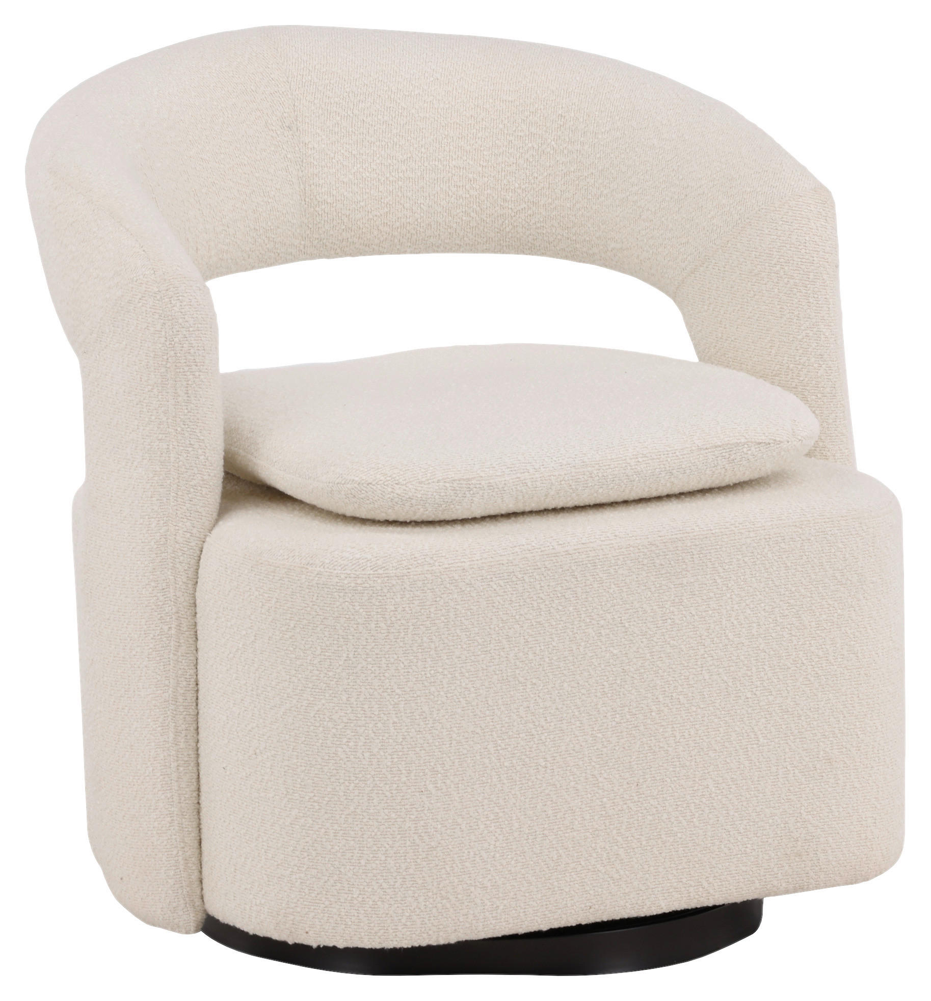 FÅTÖLJ i metall, textil vit  - vit, Design, metall/textil (69/75/72cm) - Livetastic