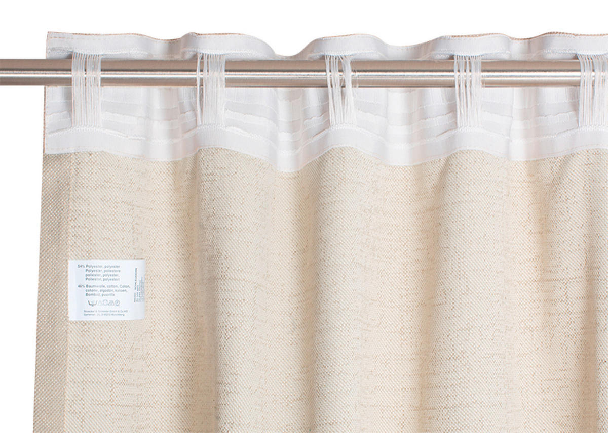 FERTIGVORHANG  blickdicht  130/250 cm   - Sandfarben, Basics, Textil (130/250cm) - Schöner Wohnen