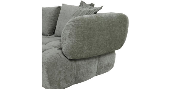 ECKSOFA Olivgrün Flachgewebe  - Schwarz/Olivgrün, KONVENTIONELL, Kunststoff/Textil (156/318cm) - Carryhome