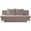 SCHLAFSOFA in Cord Beige  - Chromfarben/Beige, Design, Textil/Metall (200/85/90cm) - Xora