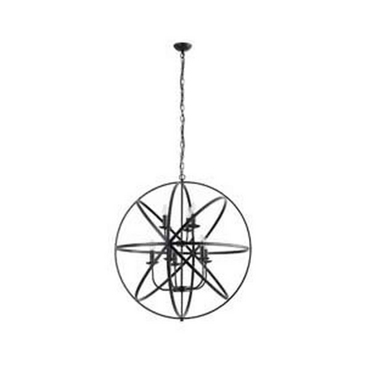 HÄNGELEUCHTE Orbit 82/209 cm   - Schwarz, Design, Metall (82/209cm) - Searchlight
