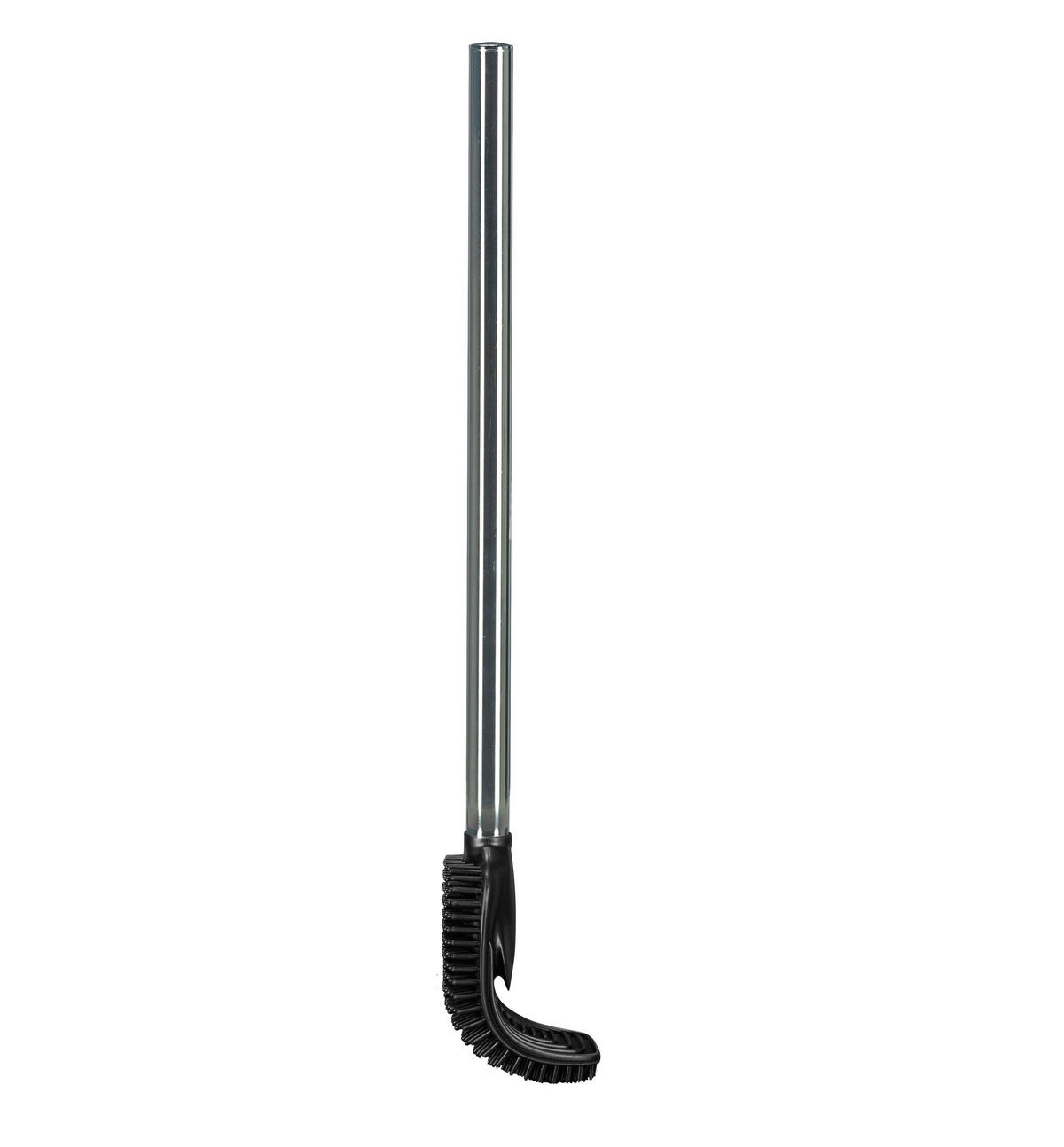 WC-BÜRSTENGARNITUR in Metall  Kunststoff   - Schwarz/Alufarben, Konventionell, Kunststoff/Metall (10,6/39/10,6cm) - Kleine Wolke