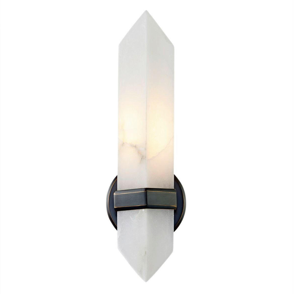WANDLEUCHTE    - Bronzefarben, KONVENTIONELL, Glas/Metall (38,1/9,1/10,5cm) - Elstead Lighting