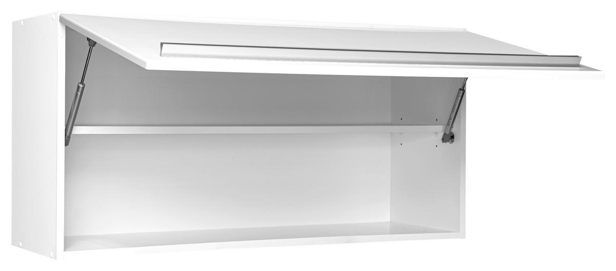 KÜCHENOBERSCHRANK 100/50/34,6 cm  in Weiss, Weiss Hochglanz  - Weiss Hochglanz/Weiss, Basics, Holzwerkstoff/Kunststoff (100/50/34,6cm) - MID.YOU