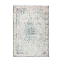 FLACHWEBETEPPICH 140/200 cm Vintage 8401 Elfenbein / Mint Creme, Mintgrün  - Creme/Mintgrün, KONVENTIONELL, Textil (140/200cm)