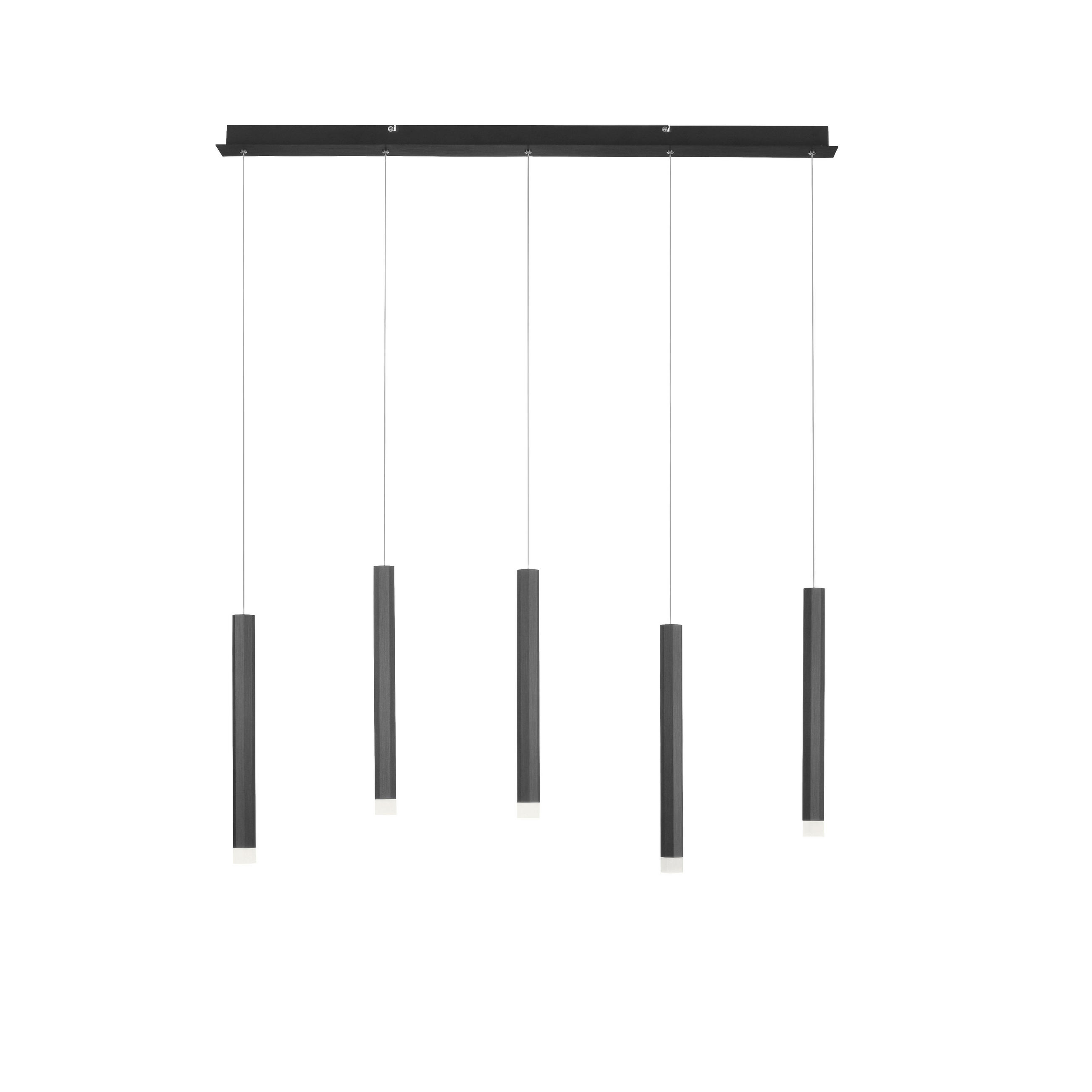 VISEČA LED-SVETILKA  Bruno 29 W/550 lm/3000 K/230 V/ - črna, Trend, kovina/umetna masa (100/8/120cm)