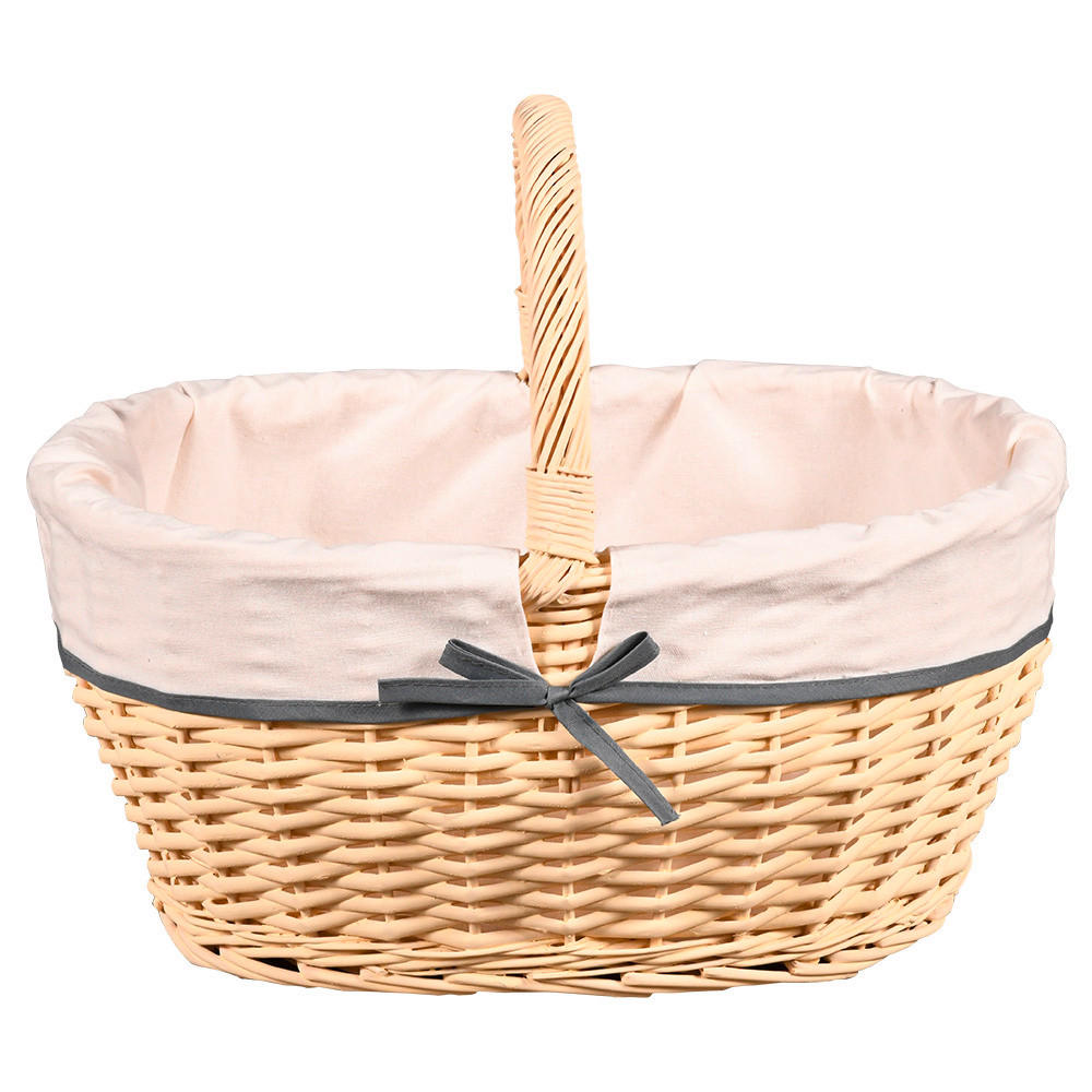 EINKAUFSKORB 45/33/37 cm  - Weiß, Basics, Naturmaterialien/Textil (45/33/37cm) - Kesper