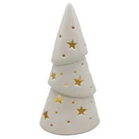 DEKOWEIHNACHTSBAUM  - Weiß, LIFESTYLE, Keramik (11,3/20,7/8cm) - X-Mas