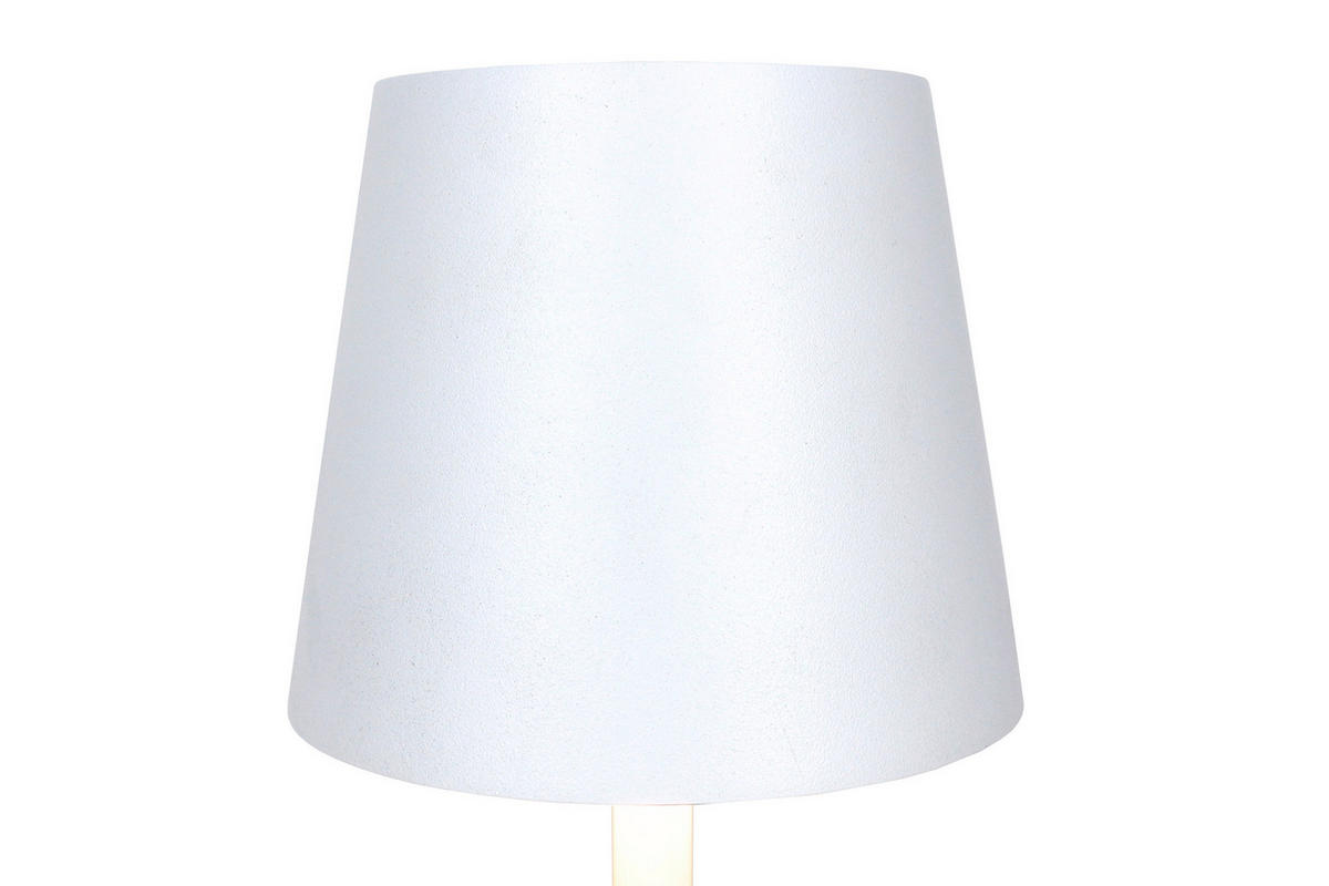 LED-TISCHLEUCHTE 13/29/13 cm   - Weiß/Naturfarben, Design, Holz/Metall (13/29/13cm) - P & B