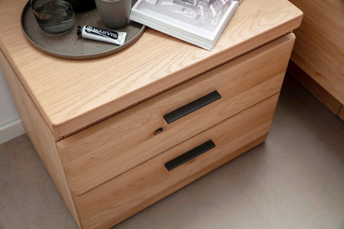 BETTANLAGE 180/200 cm  Eiche Bianco   - Eiche Bianco, Natur, Holz/Holzwerkstoff (180/200cm) - Linea Natura