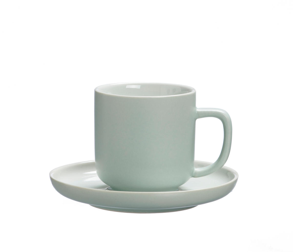 ESPRESSOTASSE Jasper 100 ml  - Weiß/Mintgrün, Design, Keramik (8/6/6cm) - Ritzenhoff Breker