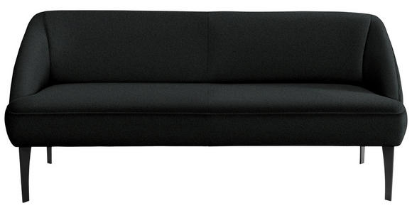 SITZBANK in Textil Dunkelgrün  - Dunkelgrün/Schwarz, KONVENTIONELL, Textil/Metall (197/85/72cm) - Moderano