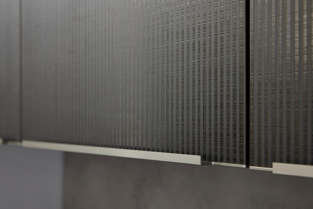 EINBAUKÜCHE STONE  - Grau, Design, Holzwerkstoff - Nolte Küchen