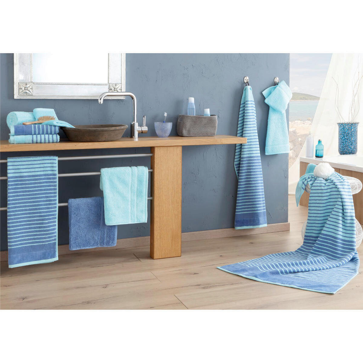 HANDTUCH 50/100 cm MARIS Beige, Hellbraun  - Hellbraun/Beige, Basics, Textil (50/100cm)