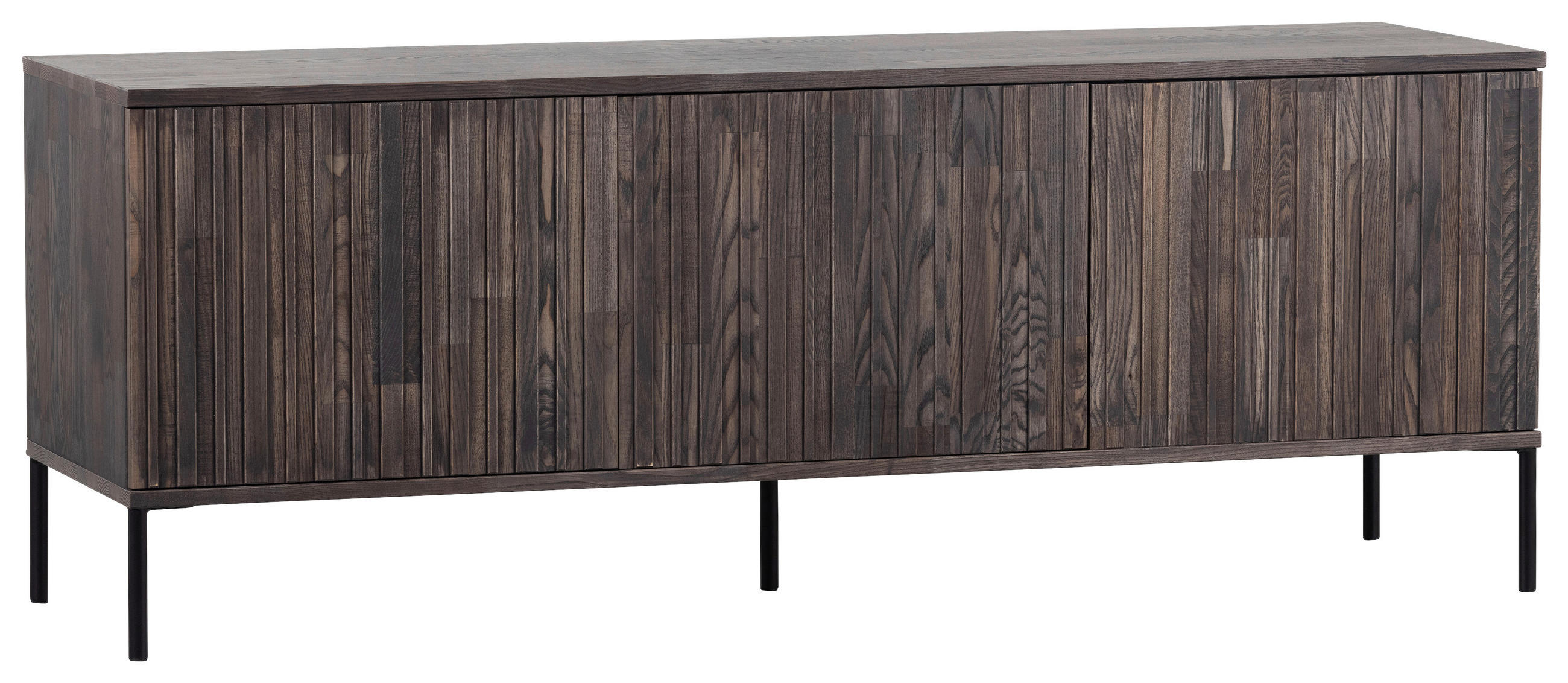 LOWBOARD  150/56/44 cm  Beimöbel erhältlich  - Dunkelbraun/Schwarz, Design, Holz/Holzwerkstoff (150/56/44cm) - Ambia Home