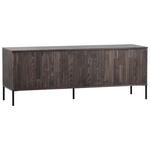 LOWBOARD  150/56/44 cm  Beimöbel erhältlich  - Dunkelbraun/Schwarz, Design, Holz/Holzwerkstoff (150/56/44cm) - Ambia Home