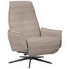 RELAXSESSEL Teddystoff Relaxfunktion    - Hellbraun/Schwarz, Design, Textil/Metall (76/103/86cm) - Welnova