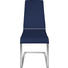 SCHWINGSTUHL Lederlook Blau, Edelstahlfarben - Blau/Edelstahlfarben, Design, Textil/Metall (44/102/58cm) - Novel