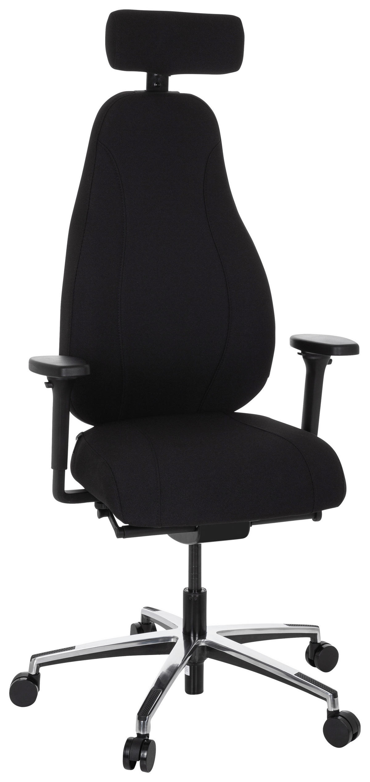 DREHSTUHL  in Flachgewebe Schwarz  - Schwarz, MODERN, Kunststoff/Textil (71/140/62cm) - MID.YOU