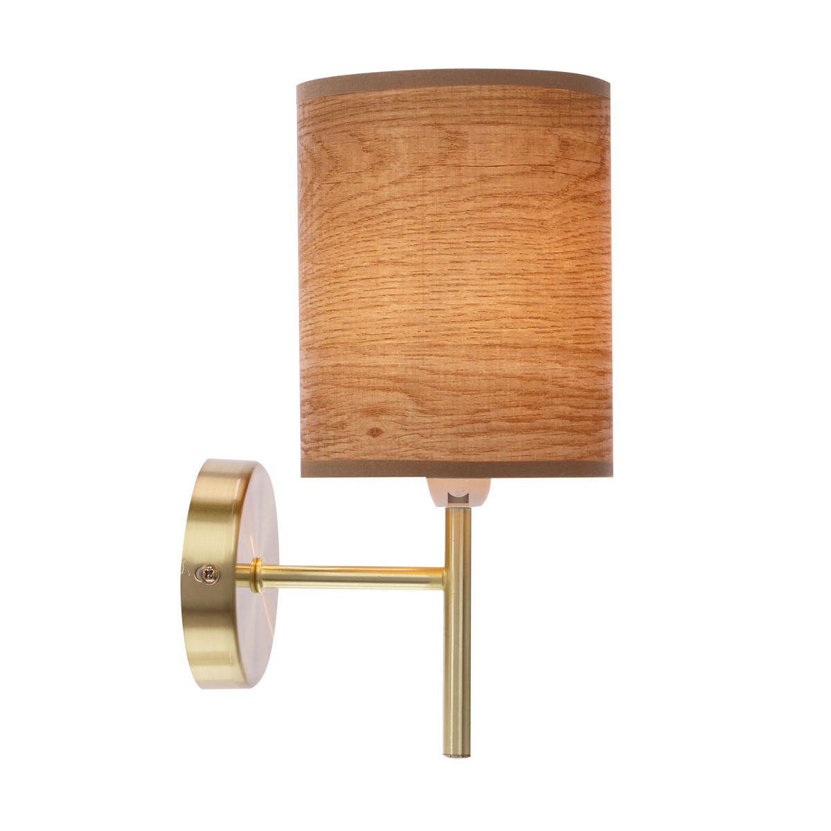 WANDLEUCHTE 12/15/24 cm   - Walnussfarben/Bronzefarben, KONVENTIONELL, Kunststoff/Metall (12/15/24cm)