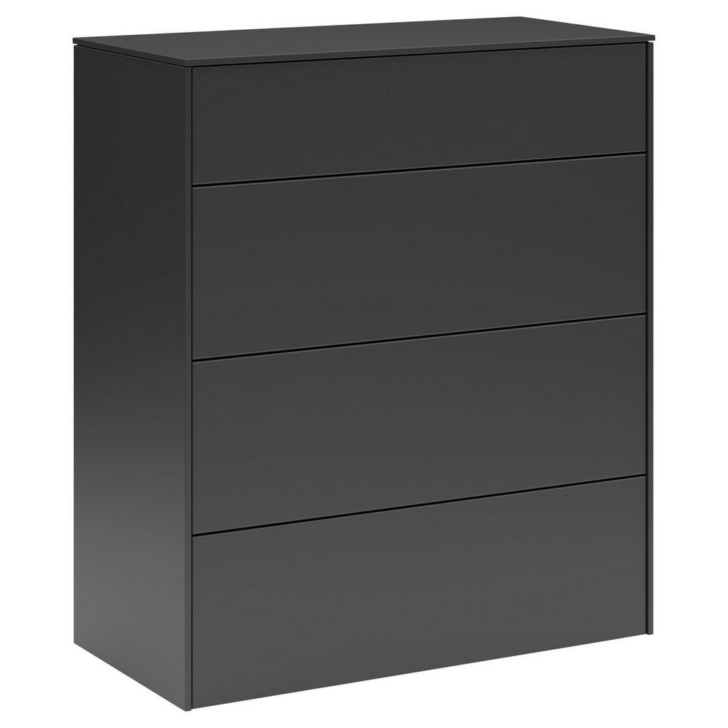 SetOne by Musterring ŠIROKÁ KOMODA, černá, 82/97/42 cm