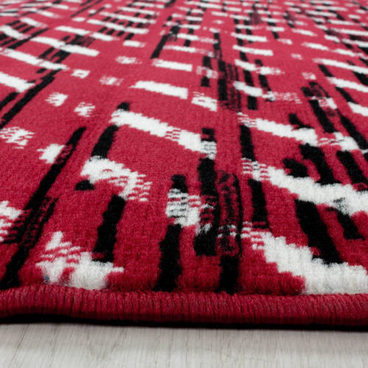 WEBTEPPICH 140/200 cm Base Red Rot  - Rot, Design, Textil (140/200cm)