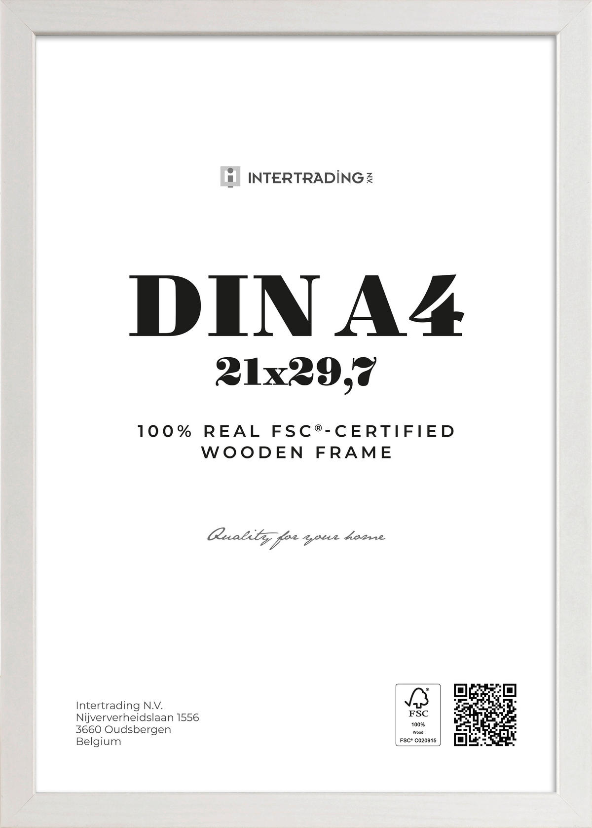 BILDERRAHMEN - Weiß, Basics, Glas/Holz (31,4/22,7/1,2cm)