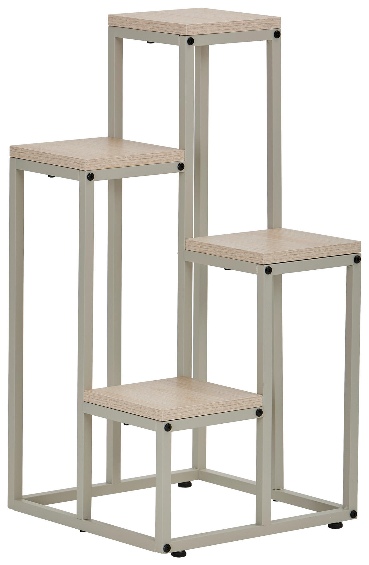 BLUMENSTÄNDER Metall, Holzwerkstoff   - Kaschmir/Eiche Bianco, Basics, Holzwerkstoff/Metall (34/67/34cm) - Carryhome