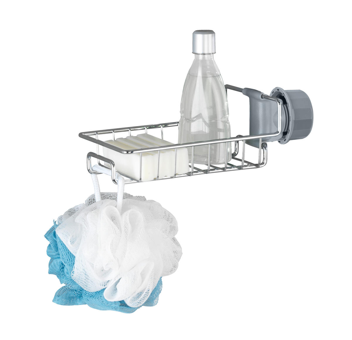 DUSCHKORB - Chromfarben, MODERN, Kunststoff (28,5/4/11,5cm) - Wenko